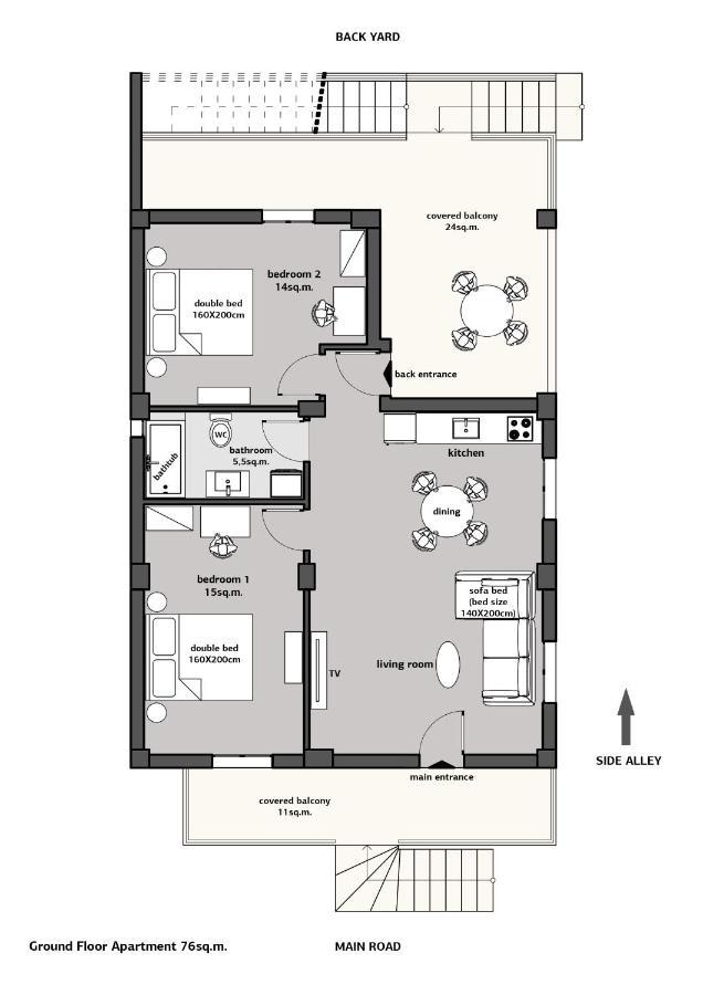 Indigo Apartment, Nea Michaniona Extérieur photo